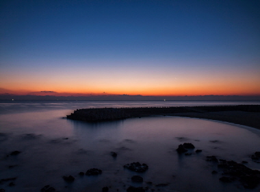 울진 봉평해변의 일출을 기다리며