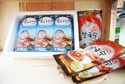 붉은대게 다리살, 다리모둠살, 붉은대게 몸통, 쌀국수